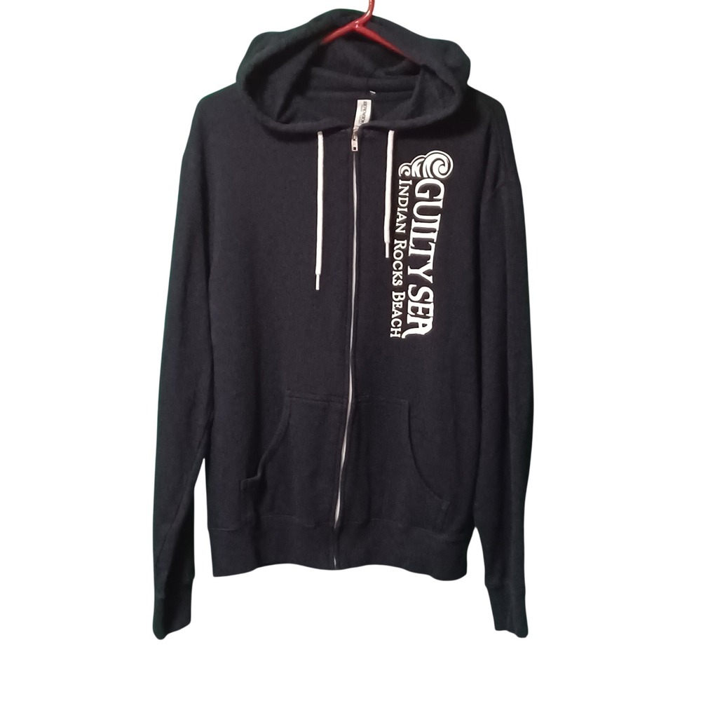 Independent Trading Co Guilty Sea Indian Rocks Beach Zip Hoodie‎ Navy Mens Large